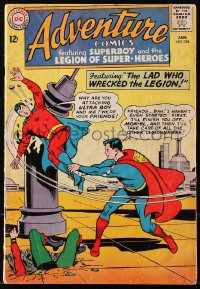 5g0571 ADVENTURE COMICS #328 comic book January 1965 Superman vs The Lad Who Wrecked the Legion!