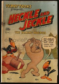 5g0463 HECKLE & JECKLE #1 comic book February 1949 Paul Terry's Talking Magpies!
