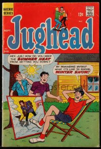 5g0477 JUGHEAD #148 comic book September 1967 he's beating the summer heat with a winter painting!