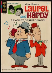 5g0481 LAUREL & HARDY #1 comic book January 1967 World's Funniest Funnymen, first Gold Key issue!