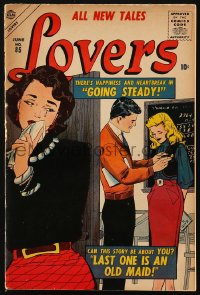 5g0498 LOVERS #85 comic book June 1957 there's happiness & heartbreak in going steady!