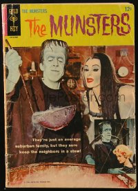 5g0502 MUNSTERS #1 comic book 1964 the monster family from the hit television show, first issue!