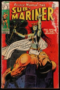 5g0504 NAMOR THE SUB-MARINER #9 comic book January 1969 Marvel Comics, The Spell of The Serpent!