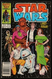 5g0536 STAR WARS #107 comic book September 1986 Marvel Comics, great cast portrait, last issue!