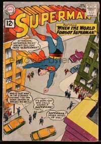 5g0580 SUPERMAN #150 comic book January 1962 DC Comics, When the World Forgot Superman!