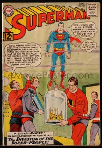 5g0581 SUPERMAN #158 comic book January 1963 DC Comics, The Invasion of the Super-People!