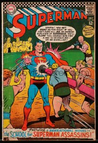 5g0585 SUPERMAN #188 comic book July 1966 DC Comics, The School for Superman Assassins!
