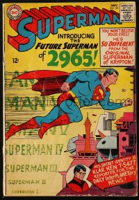 5g0583 SUPERMAN #181 comic book November 1965 introducing the Future Superman of 2965!