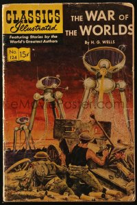 5g0553 WAR OF THE WORLDS #124 comic book October 1954 stories by the world's greatest authors!