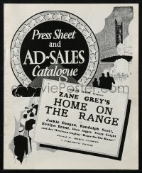 5g1048 HOME ON THE RANGE English pressbook 1934 Zane Grey, Jackie Coogan, Randolph Scott, Evelyn Brent