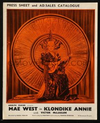 5g1052 KLONDIKE ANNIE English pressbook 1936 sexy Mae West, many images & art with Victor McLaglen!