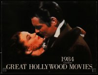 5g0130 GREAT HOLLYWOOD MOVIES calendar 1984 each month has a classic movie scene!