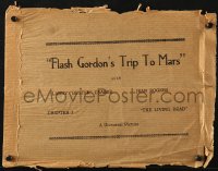 5g0046 FLASH GORDON'S TRIP TO MARS chapter 2 lobby card brown bag 1938 The Living Dead!