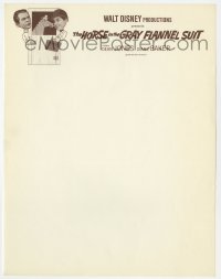 5g0099 HORSE IN THE GRAY FLANNEL SUIT 9x11 letterhead 1969 Walt Disney, Dean Jones