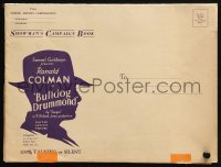 5g0680 BULLDOG DRUMMOND pressbook 1929 detective Ronald Colman, Joan Bennett, ultra rare!