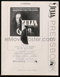 5g0801 JULIA pressbook 1977 artwork of Jane Fonda & Vanessa Redgrave by Richard Amsel!