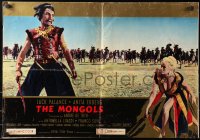 5g0853 MONGOLS pressbook 1962 Jack Palance as Genghis Khan menaces sexy Anita Ekberg, rare!