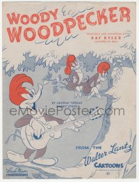 5g0405 WOODY WOODPECKER sheet music 1948 Walter Lantz cartoon, featured by Kay Kyser!