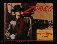 5g0136 SIGN OF ZORRO calendar 1991 Disney, masked hero Guy Williams, different image each month!