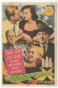 5g0198 ASPHALT JUNGLE Spanish herald 1951 Marilyn Monroe, Sterling Hayden, John Huston, different!