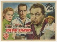 5g0214 KEY LARGO Spanish herald 1949 Humphrey Bogart, Lauren Bacall, Edward G. Robinson, Barrymore
