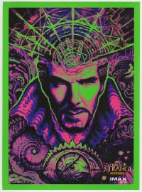 5g0034 DOCTOR STRANGE IMAX advance mini poster 2016 cool blacklight image of Benedict Cumberbatch!