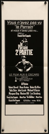 5g1090 GODFATHER PART II French ad slick 1974 Al Pacino in Francis Ford Coppola classic sequel!