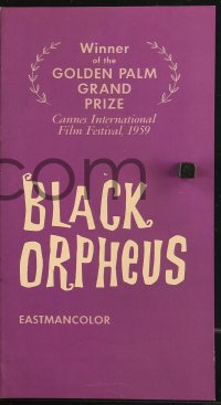 5g0665 BLACK ORPHEUS pressbook 1960 Marcel Camus' Orfeu Negro, art of Marpessa Dawn at Carnival!