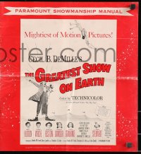 5g0763 GREATEST SHOW ON EARTH pressbook 1952 Cecil B. DeMille circus classic,great images!