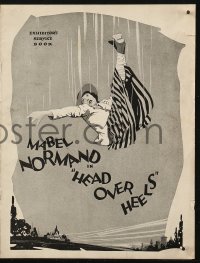 5g0772 HEAD OVER HEELS pressbook 1922 great art of Mabel Normand & Raymnd Hatton, ultra rare!