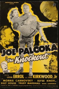 5g0799 JOE PALOOKA IN THE KNOCKOUT pressbook 1947 Leon Errol, Joe Kirkwood as boxer Joe Palooka!