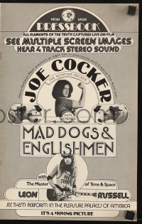 5g0837 MAD DOGS & ENGLISHMEN pressbook 1971 Joe Cocker & Leon Russell, rock 'n' roll!