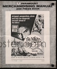 5g0863 NAKED PREY pressbook 1965 Cornel Wilde stripped & weaponless in Africa running from killers!