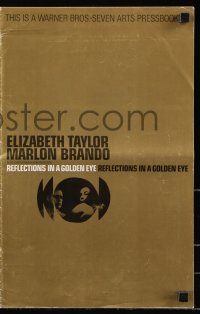 5g0909 REFLECTIONS IN A GOLDEN EYE pressbook 1967 John Huston, Elizabeth Taylor & Marlon Brando!