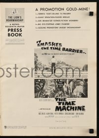 5g0988 TIME MACHINE pressbook 1960 H.G. Wells, George Pal, great sci-fi images & art!