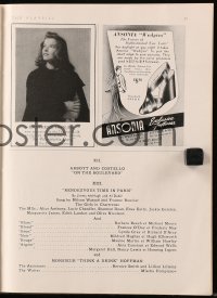5g0075 STREETS OF PARIS playbill 1939 Broadway debut of Abbott & Costello, Carmen Miranda!