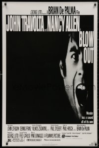 5h0836 BLOW OUT 1sh 1981 John Travolta, Brian De Palma, murder has a sound all of its own!