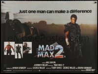 5h0053 MAD MAX 2: THE ROAD WARRIOR British quad 1982 Mel Gibson returns as Mad Max, cool image!