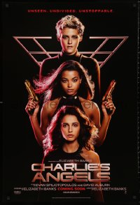 5h0852 CHARLIE'S ANGELS int'l teaser DS 1sh 2019 Kristen Stewart over Naomi Scott & Ella Balinska!