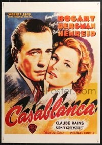 5h0571 CASABLANCA 27x39 Swiss commercial poster 1984 close-up Humphrey Bogart, Ingrid Bergman!