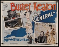 5h0581 GENERAL 22x28 commercial poster 1998 Buster Keaton, great image from the half-sheet!