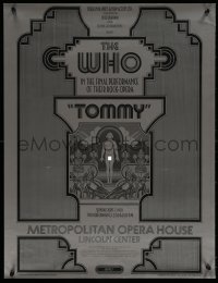 5h0615 WHO 20x26 commercial poster 1970 the final performance of their rock-opera Tommy at the Met!