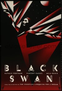 5h0047 BLACK SWAN teaser DS English 1sh 2010 Portman, striking La Boca deco art of dancer!