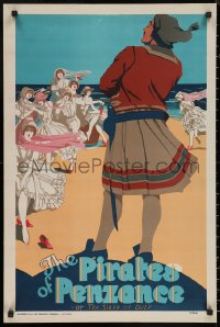 5h0362 PIRATES OF PENZANCE stage play English double crown 1920 art from Gilbert & Sullivan opera!