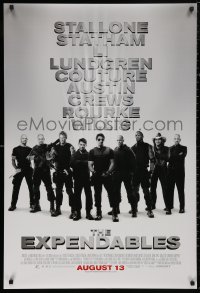 5h0894 EXPENDABLES advance DS 1sh 2010 Sylvester Stallone, Jason Statham, Jet Li, image of top cast!