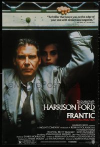 5h0904 FRANTIC 1sh 1988 directed by Roman Polanski, Harrison Ford & Emmanuelle Seigner!