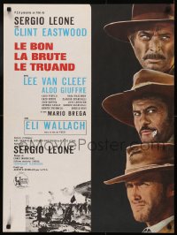 5h0069 GOOD, THE BAD & THE UGLY French 23x31 R1970s Clint Eastwood, Lee Van Cleef, Sergio Leone!