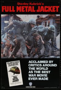 5h0536 FULL METAL JACKET 27x40 English video poster 1987 Stanley Kubrick Vietnam War movie, different image!