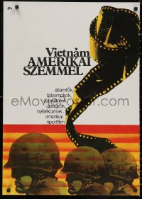 5h0097 IN THE YEAR OF THE PIG Hungarian 22x31 1970 de Antonio Vietnam war military documentary!