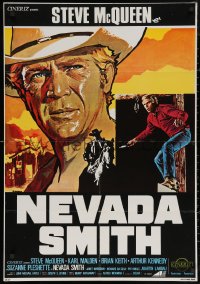 5h0037 NEVADA SMITH Italian 1sh R1970s McQueen drank and killed and loved & never forgot, different!